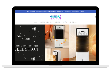 Sitio web de Mundo Deco Store